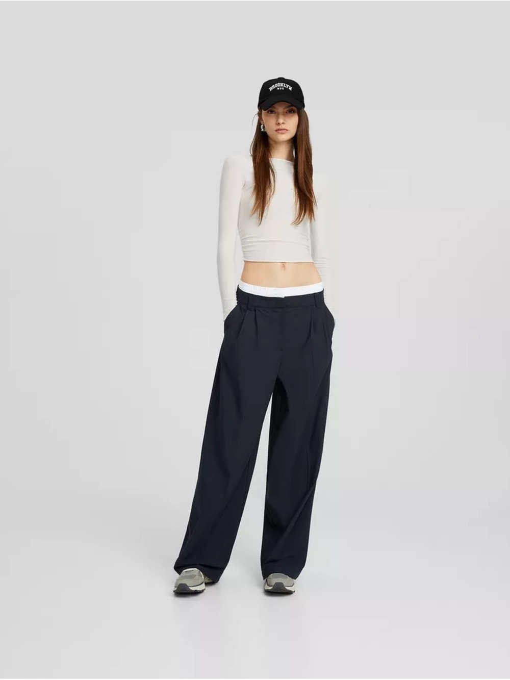 Bershka tailored underwear trousers